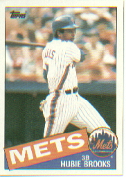1985 Topps Baseball Cards      222     Hubie Brooks